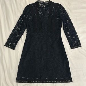 Zara Black Lace Mini Dress